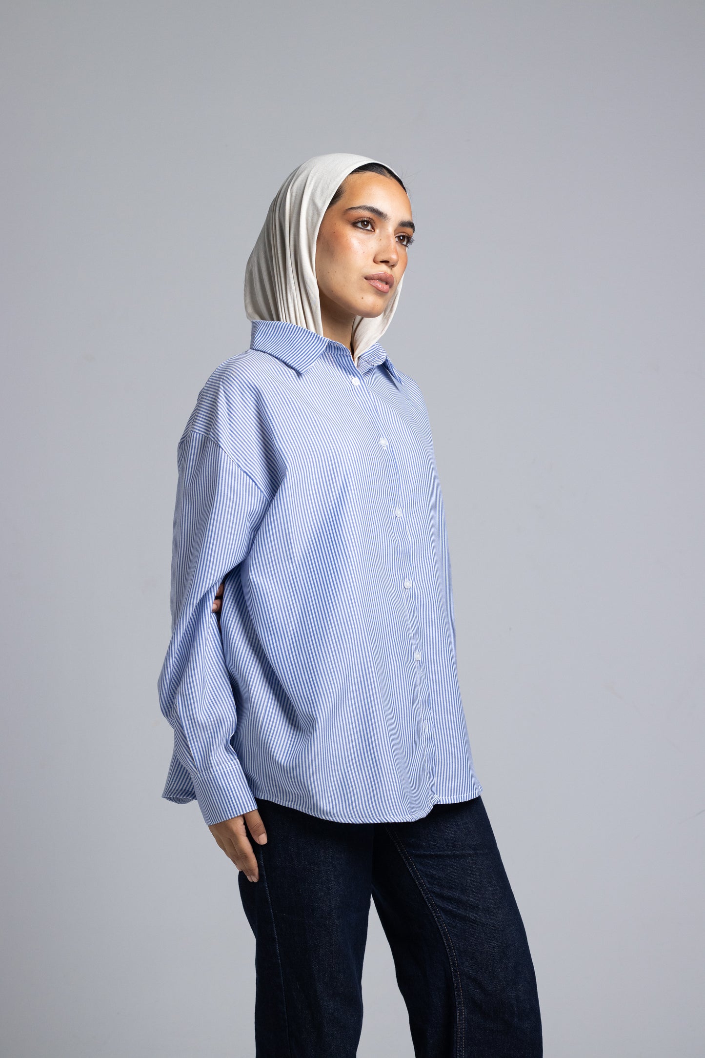 Striped Poplin Shirt