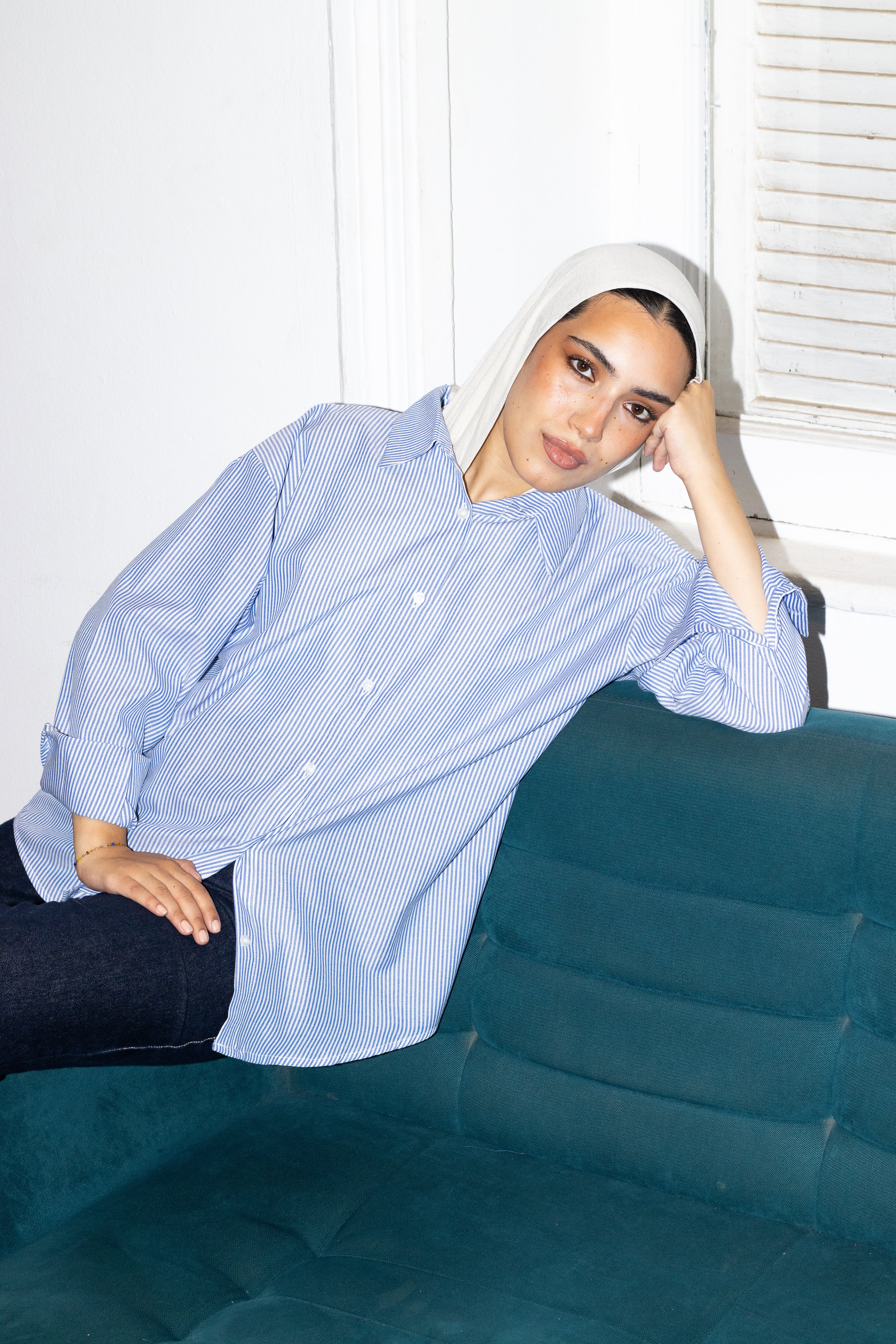 Striped Poplin Shirt