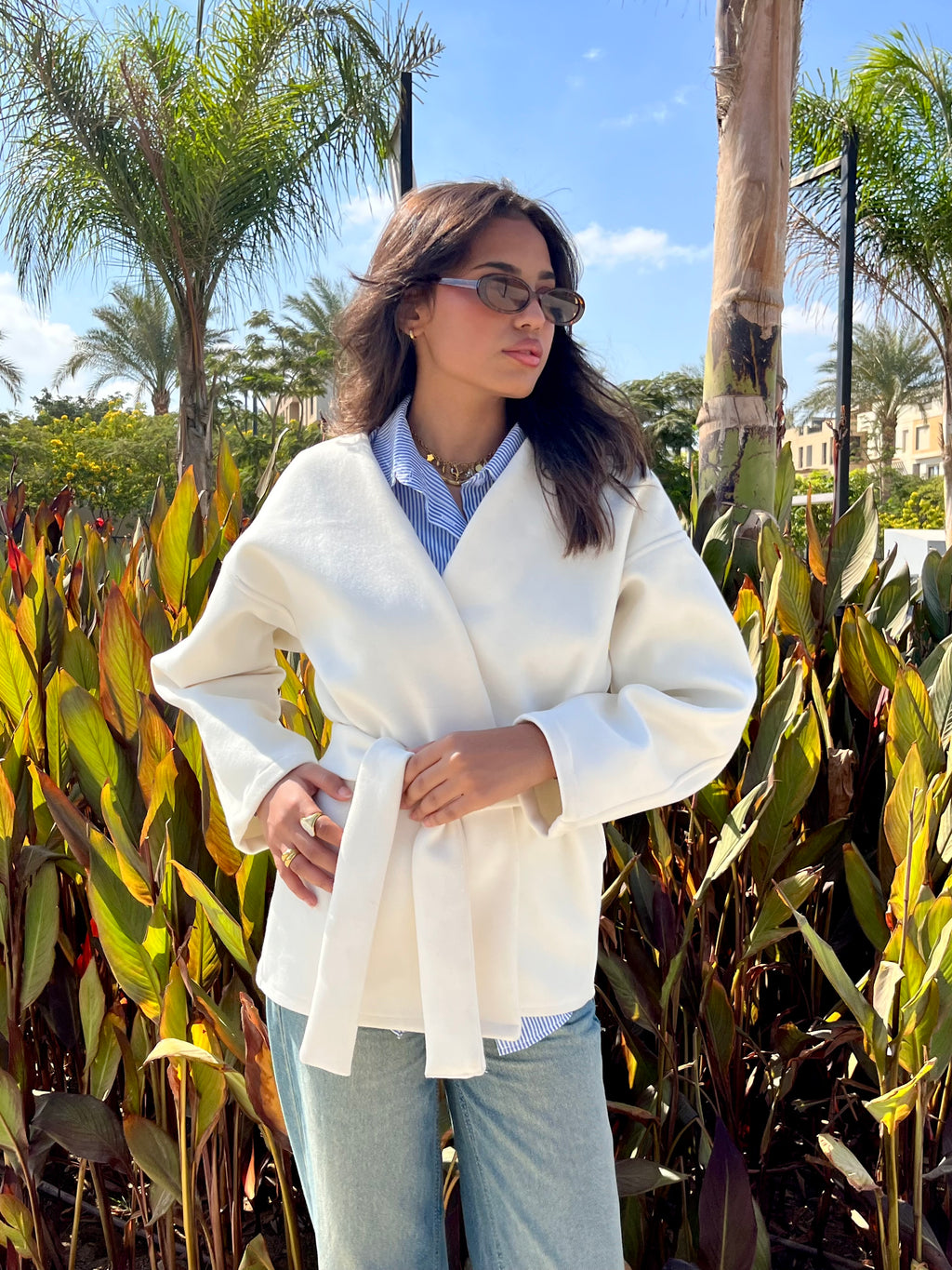 Soft-touch cardigan with belt