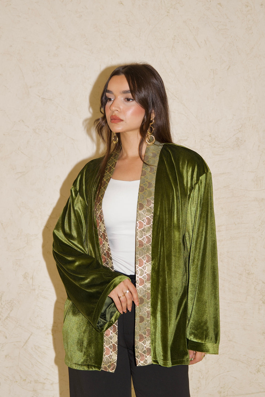 Pure Olive Kimono