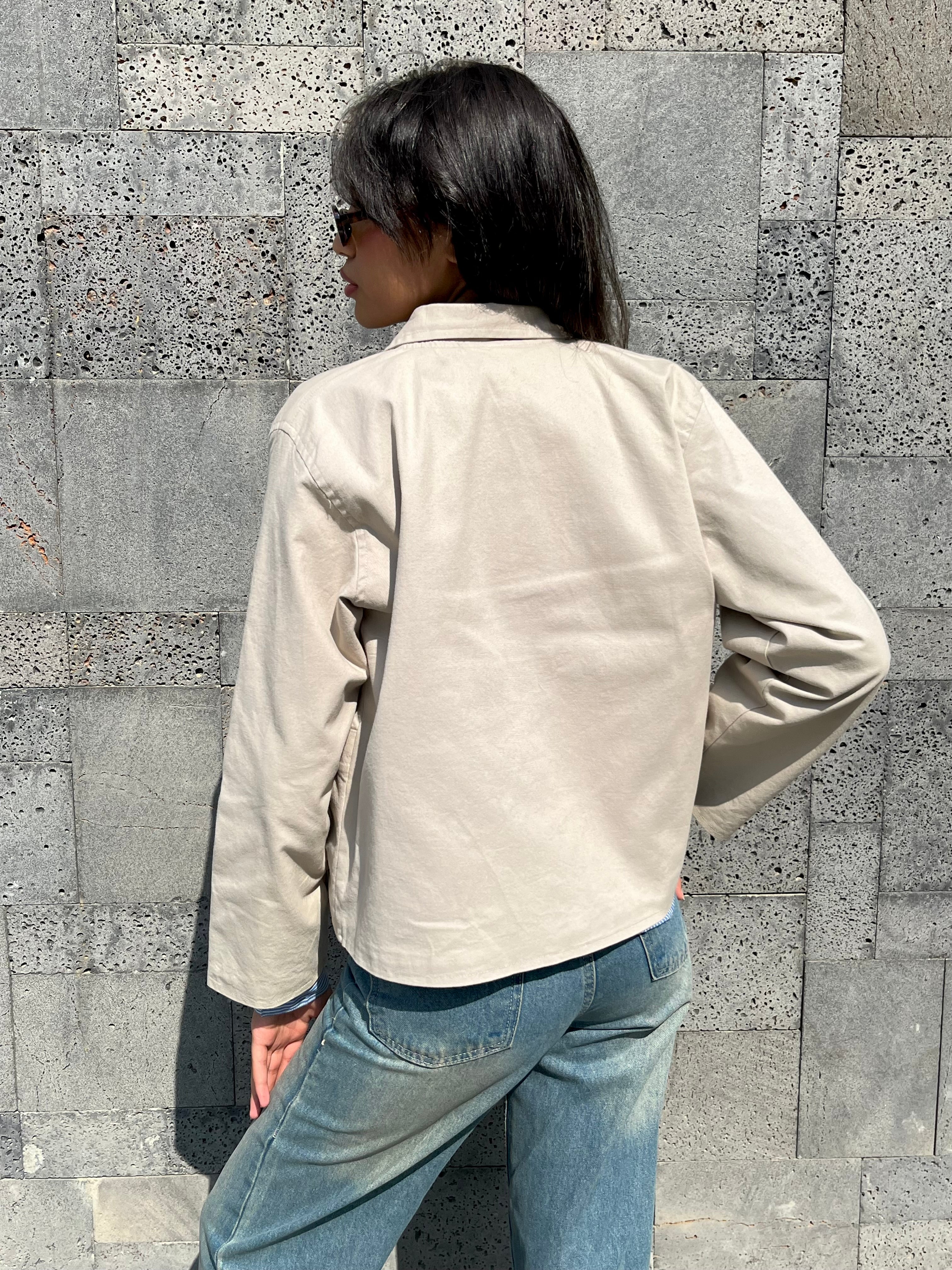 Jacket with Square Pockets