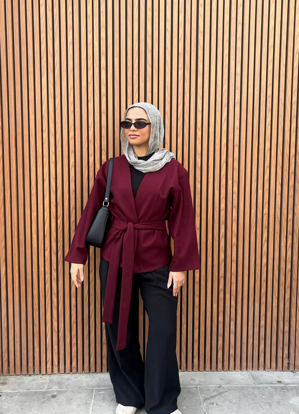 Soft-touch cardigan with belt