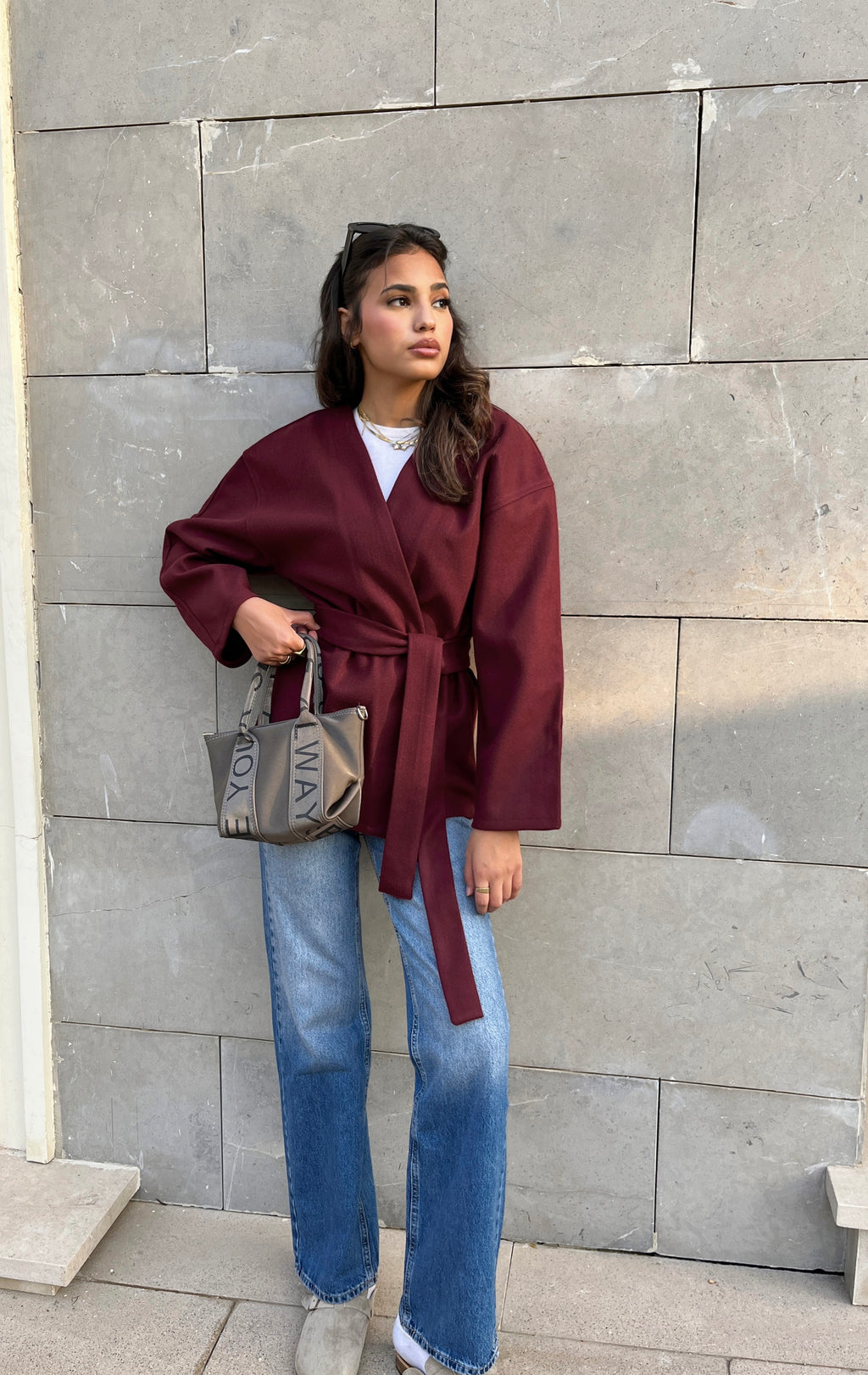 Soft-touch cardigan with belt