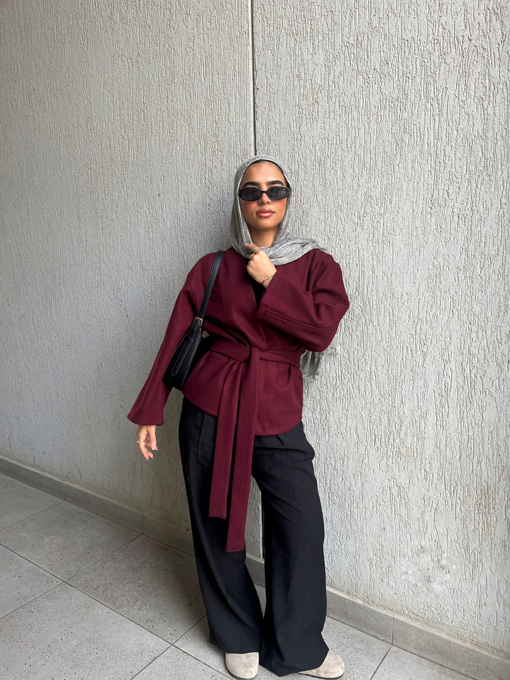 Soft-touch cardigan with belt