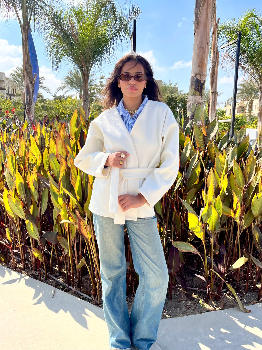 Soft-touch cardigan with belt