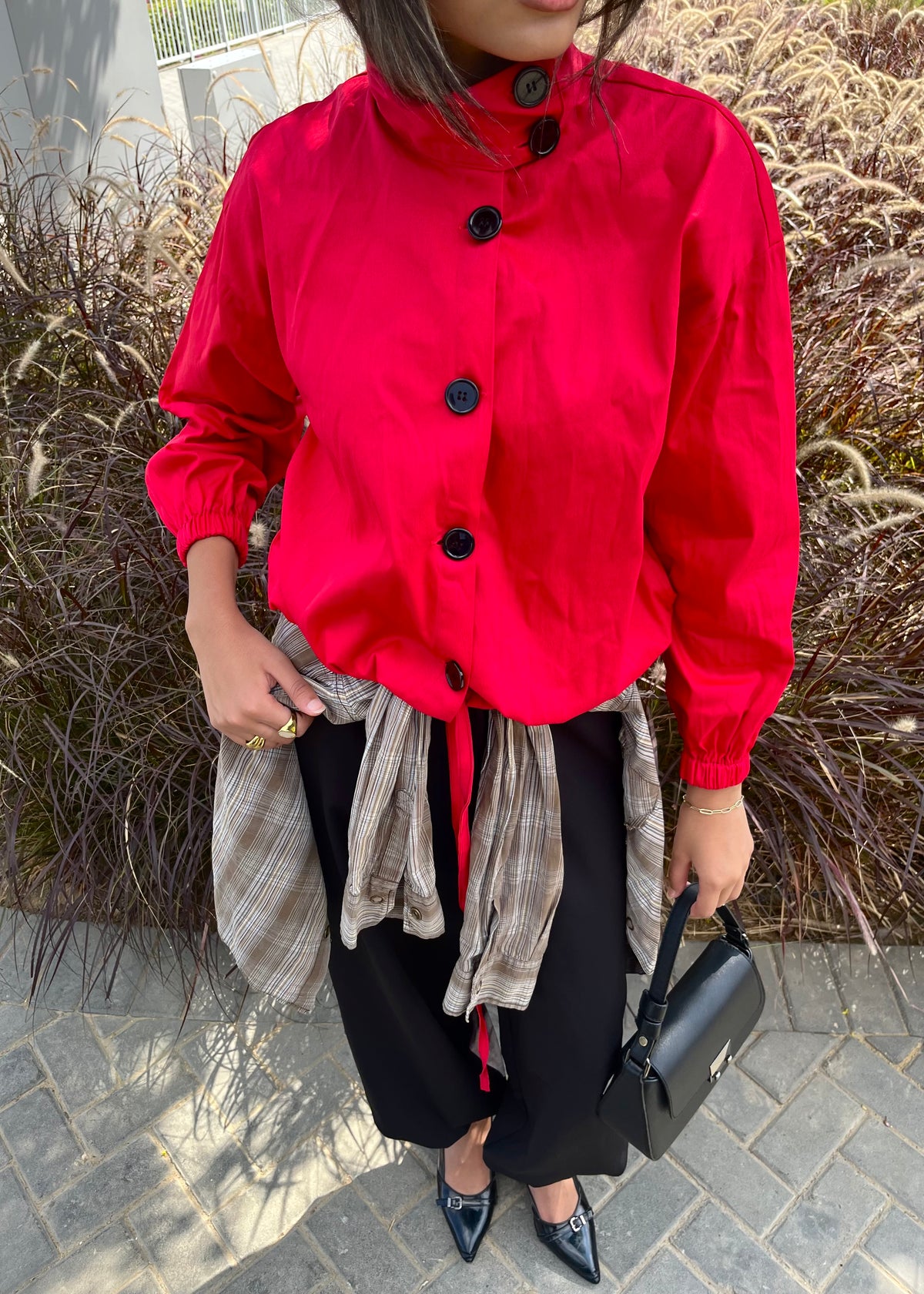 Oversized Drawstring Jacket
