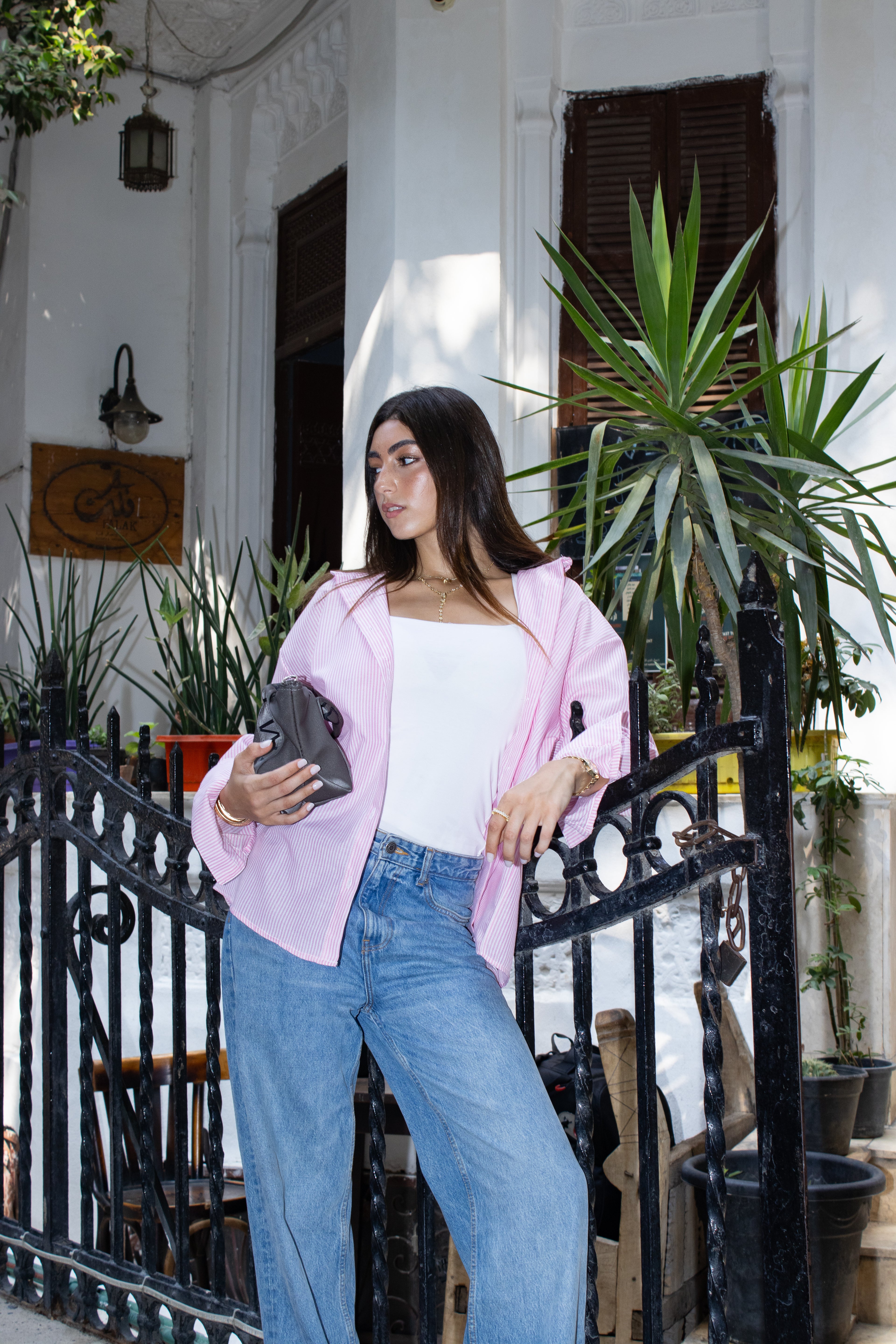 Striped Poplin Shirt