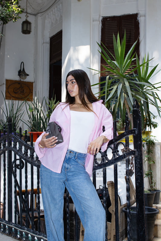 Striped Poplin Shirt