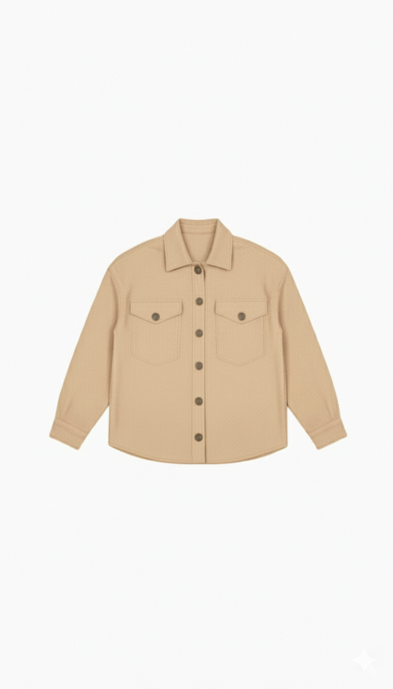 Soft-touch overshirt