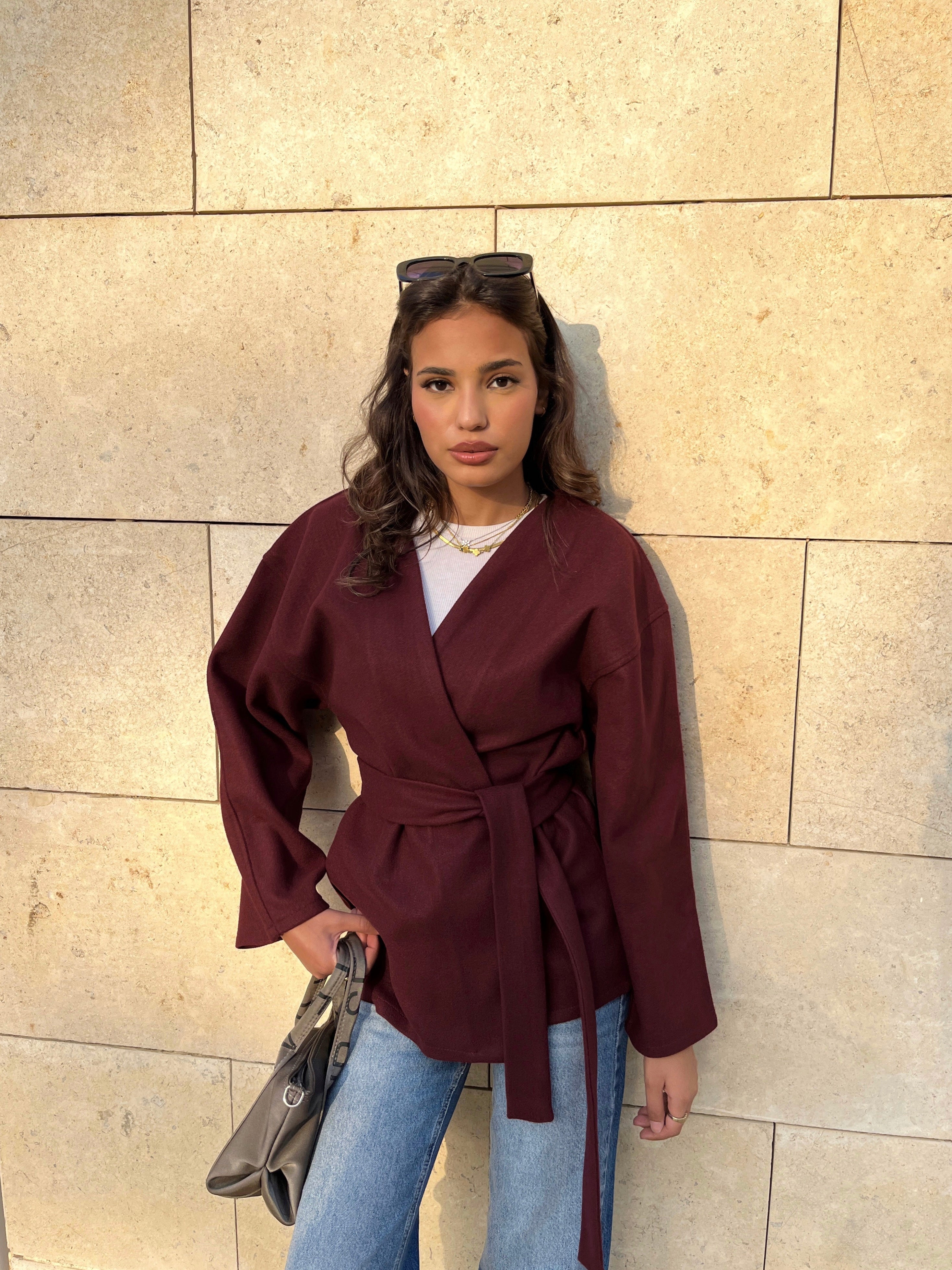 Soft-touch cardigan with belt