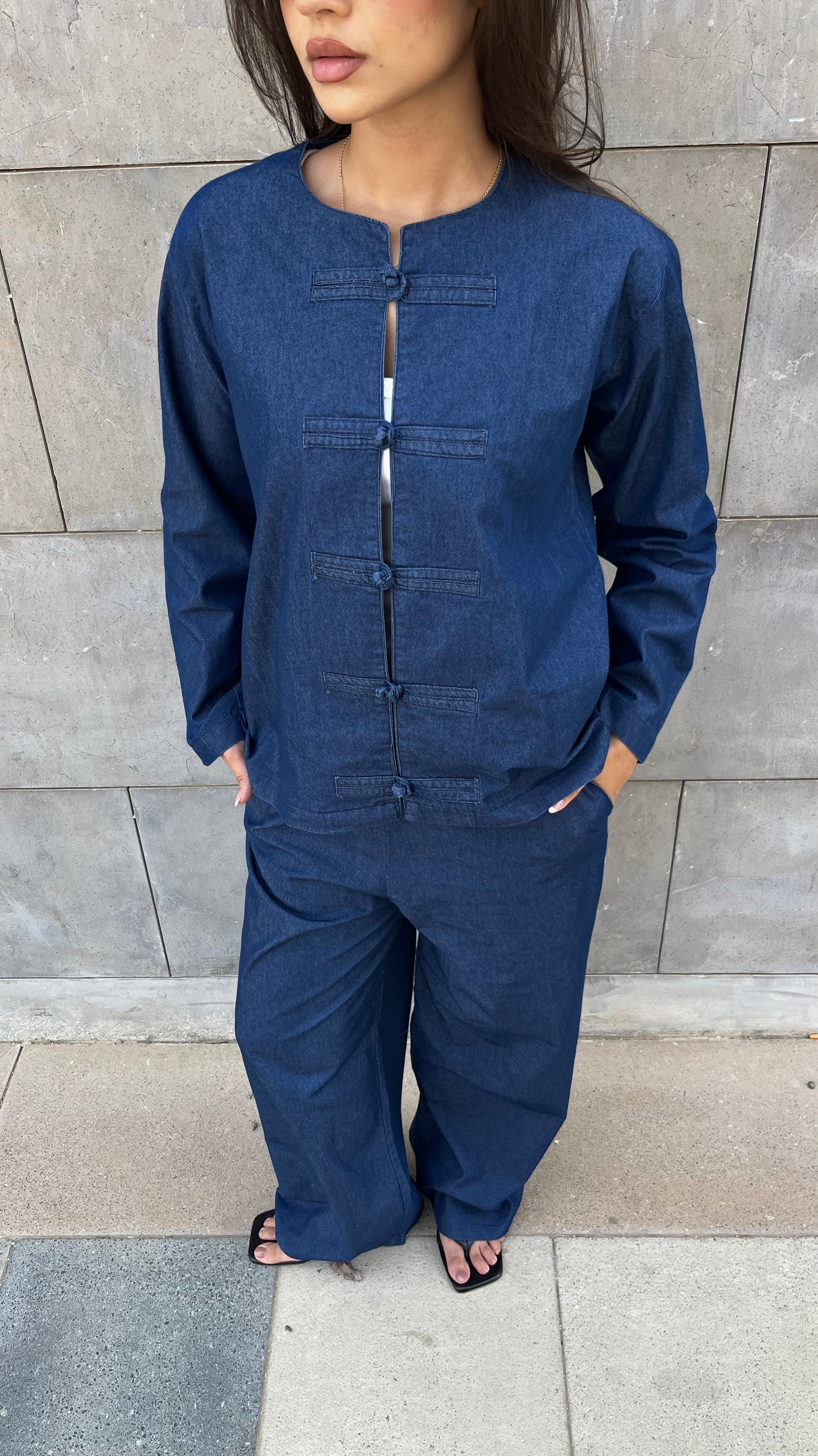 Orient Denim Top