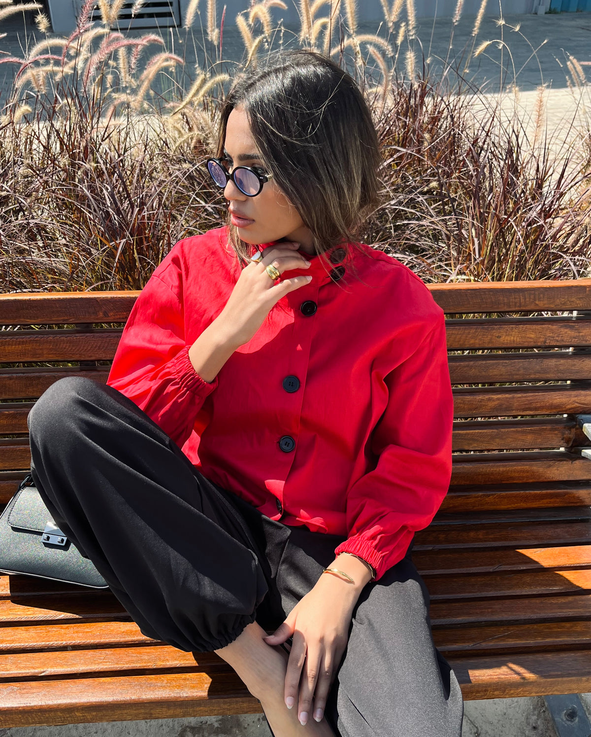 Oversized Drawstring Jacket