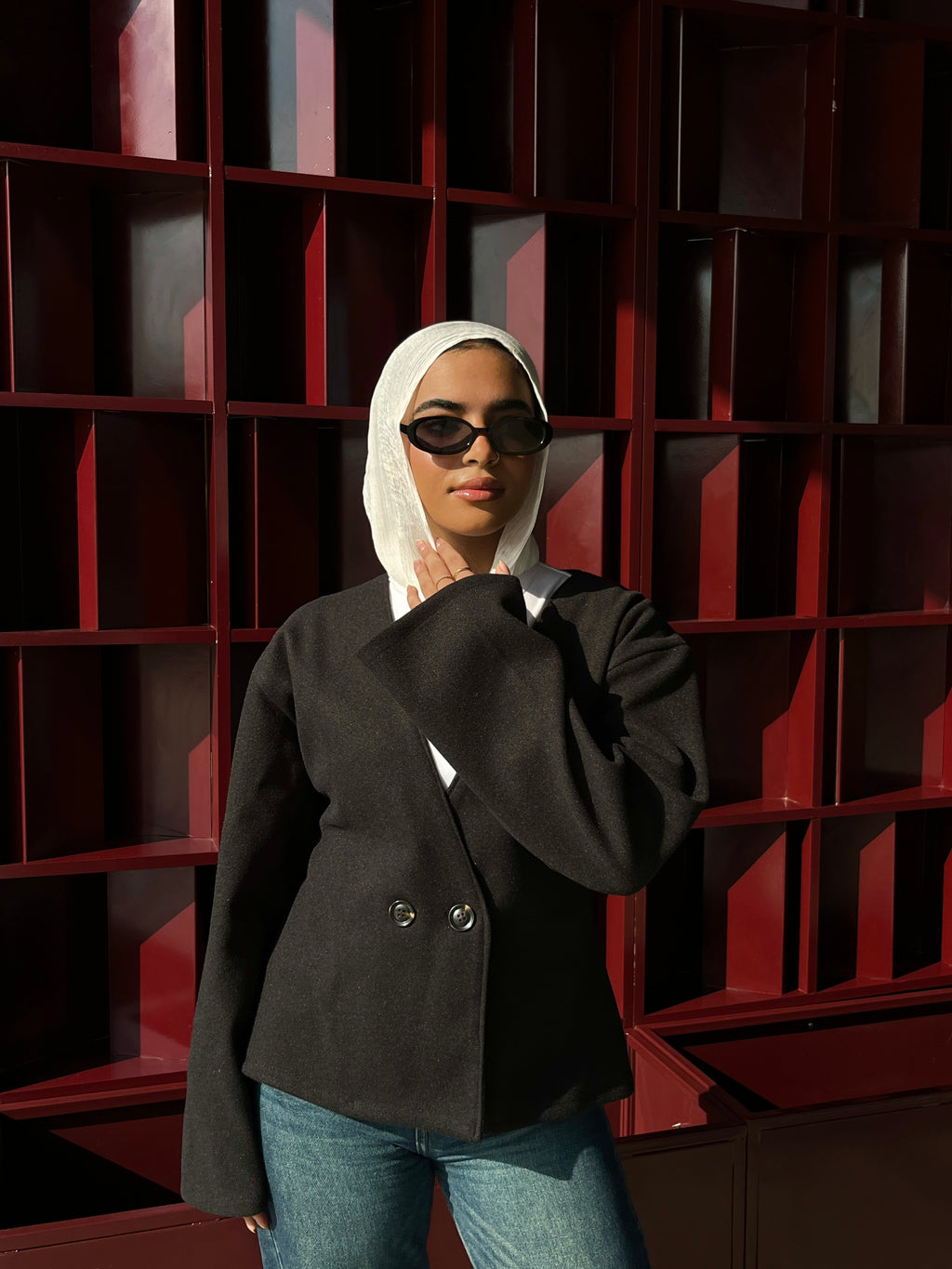 V-Neck Wrap Cardigan Black