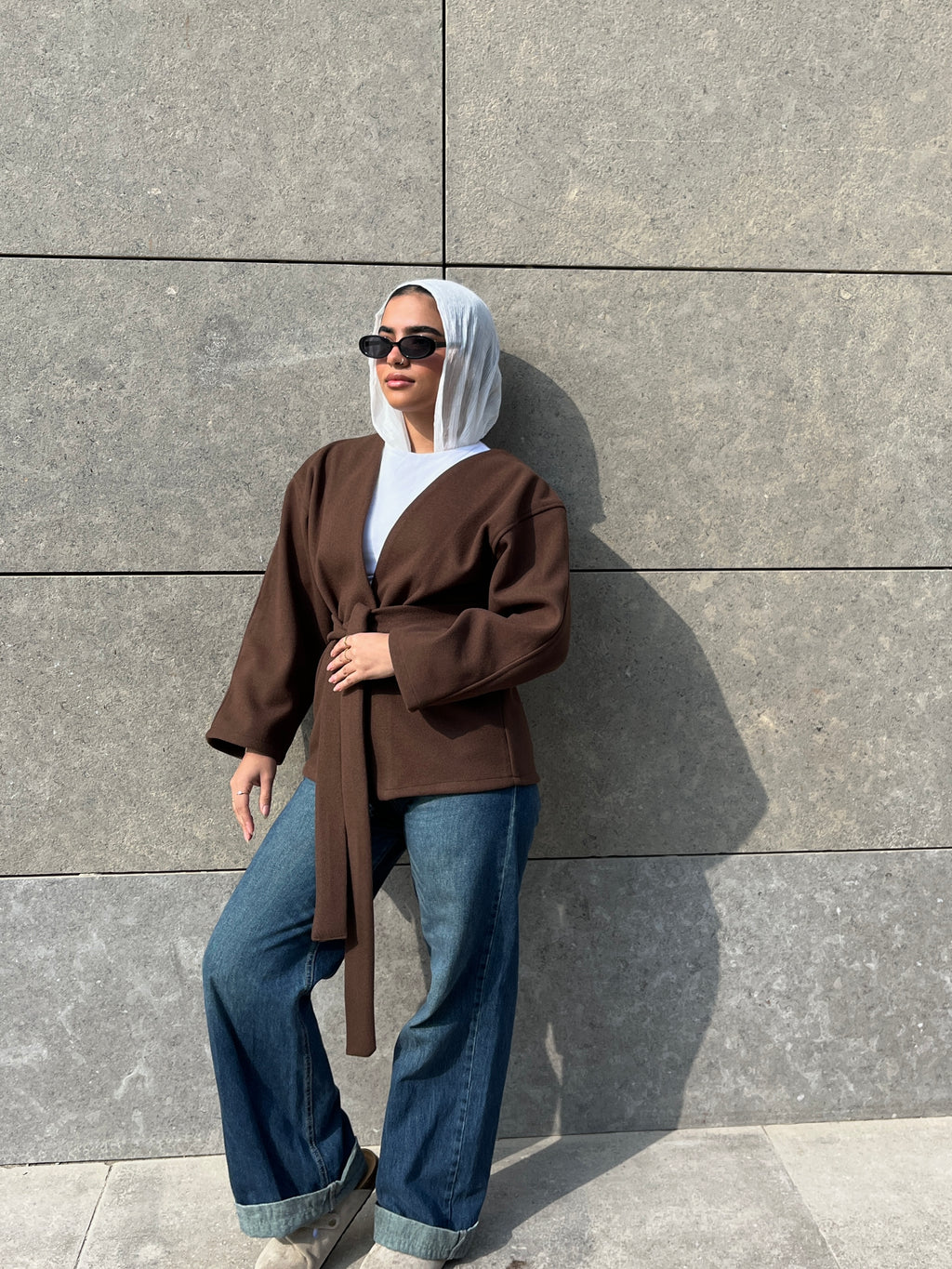 Soft-touch cardigan with belt