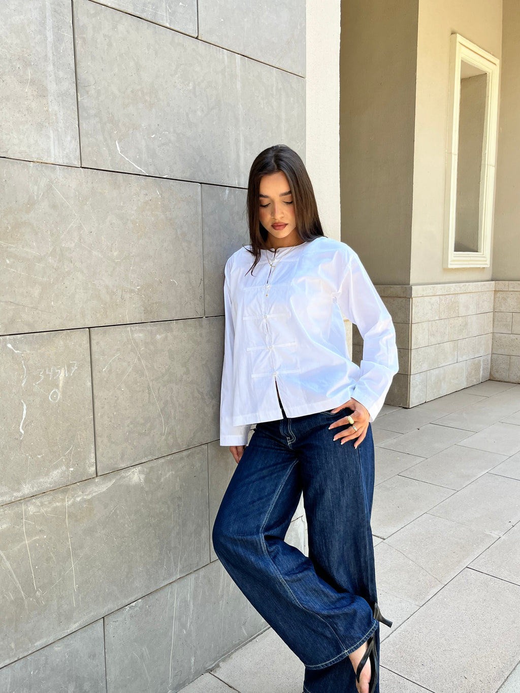 Mandarin Flowing Overshirt