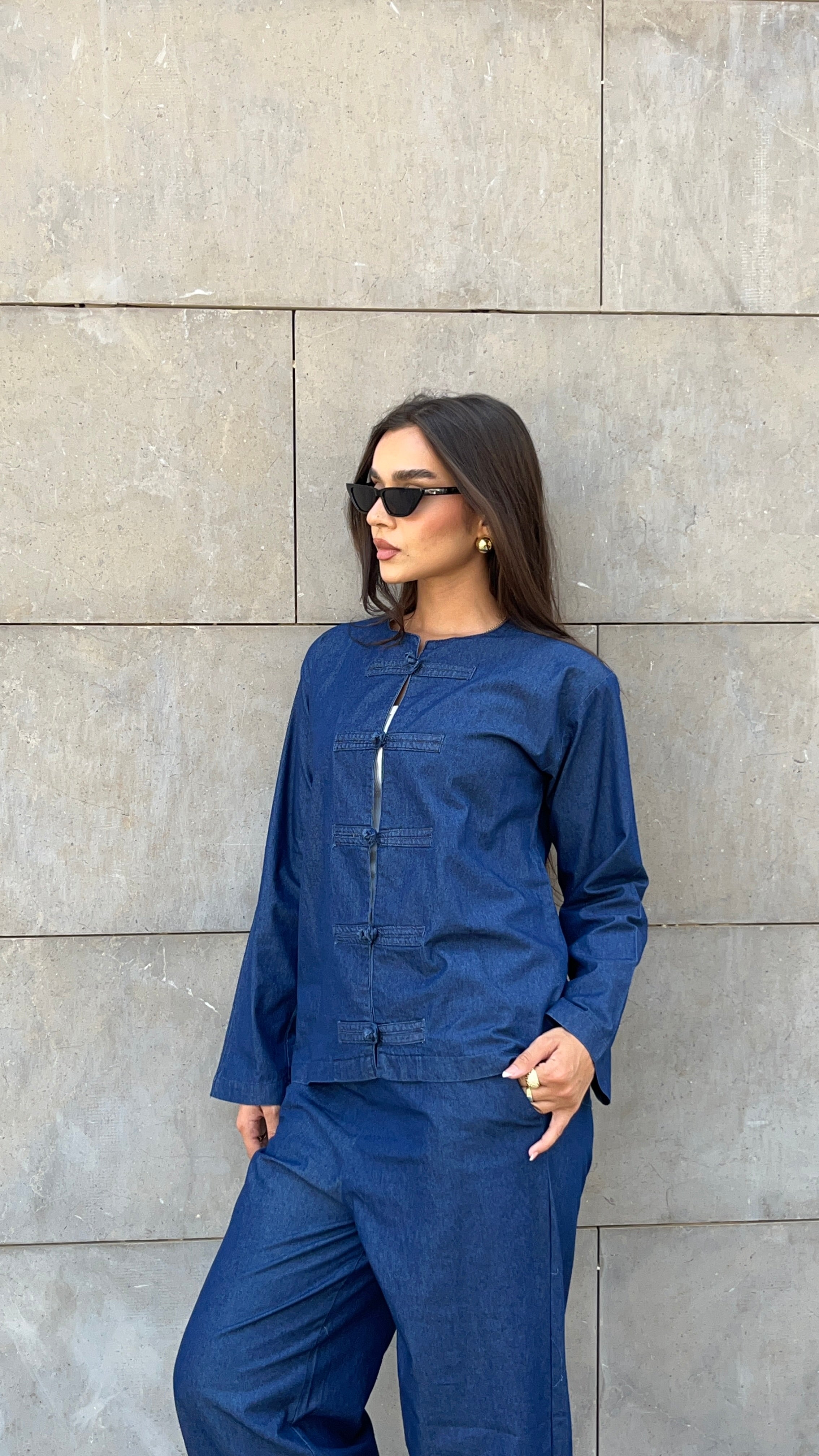 Orient Denim Top