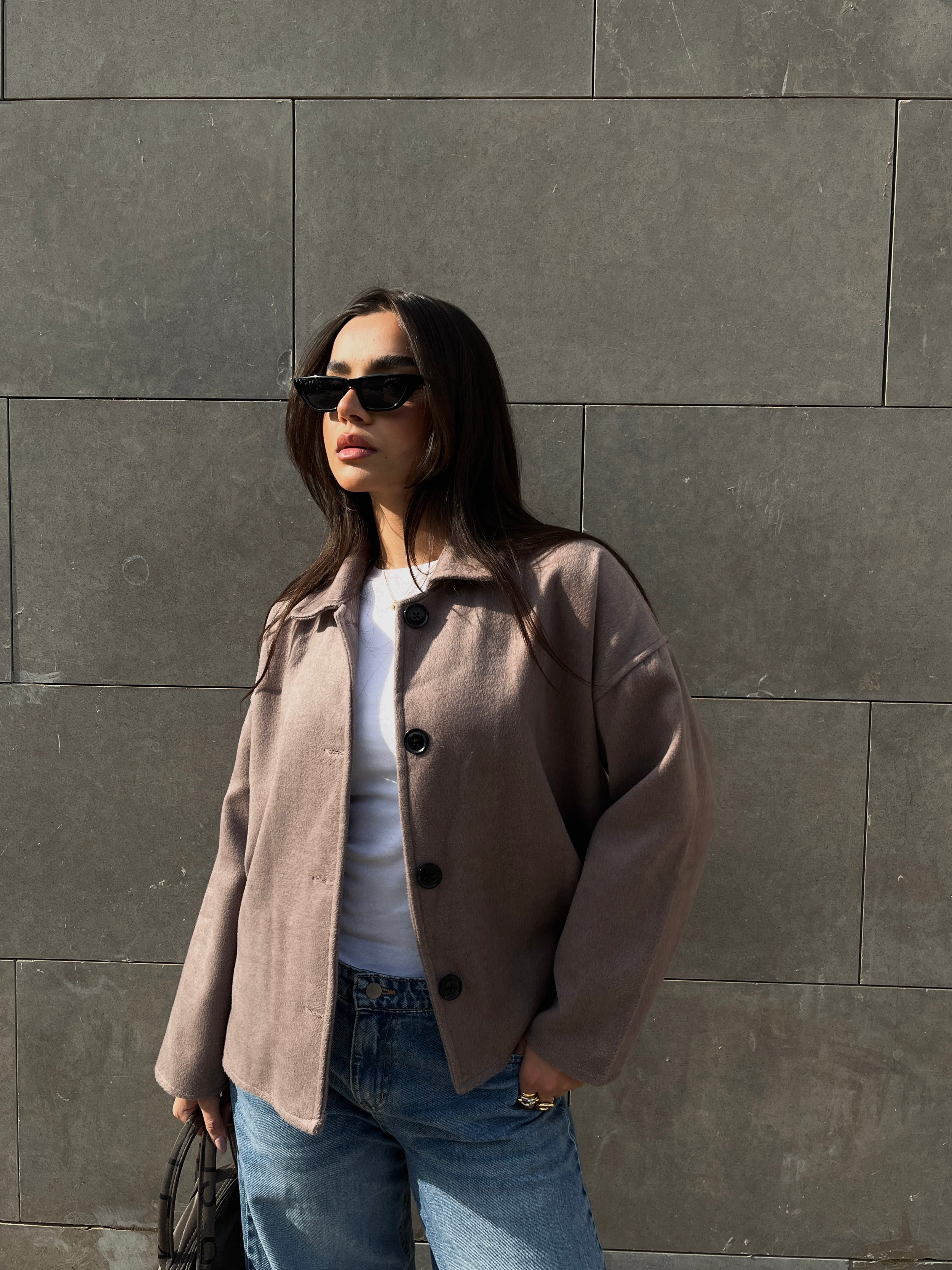 Soft Mohair Short Jacket