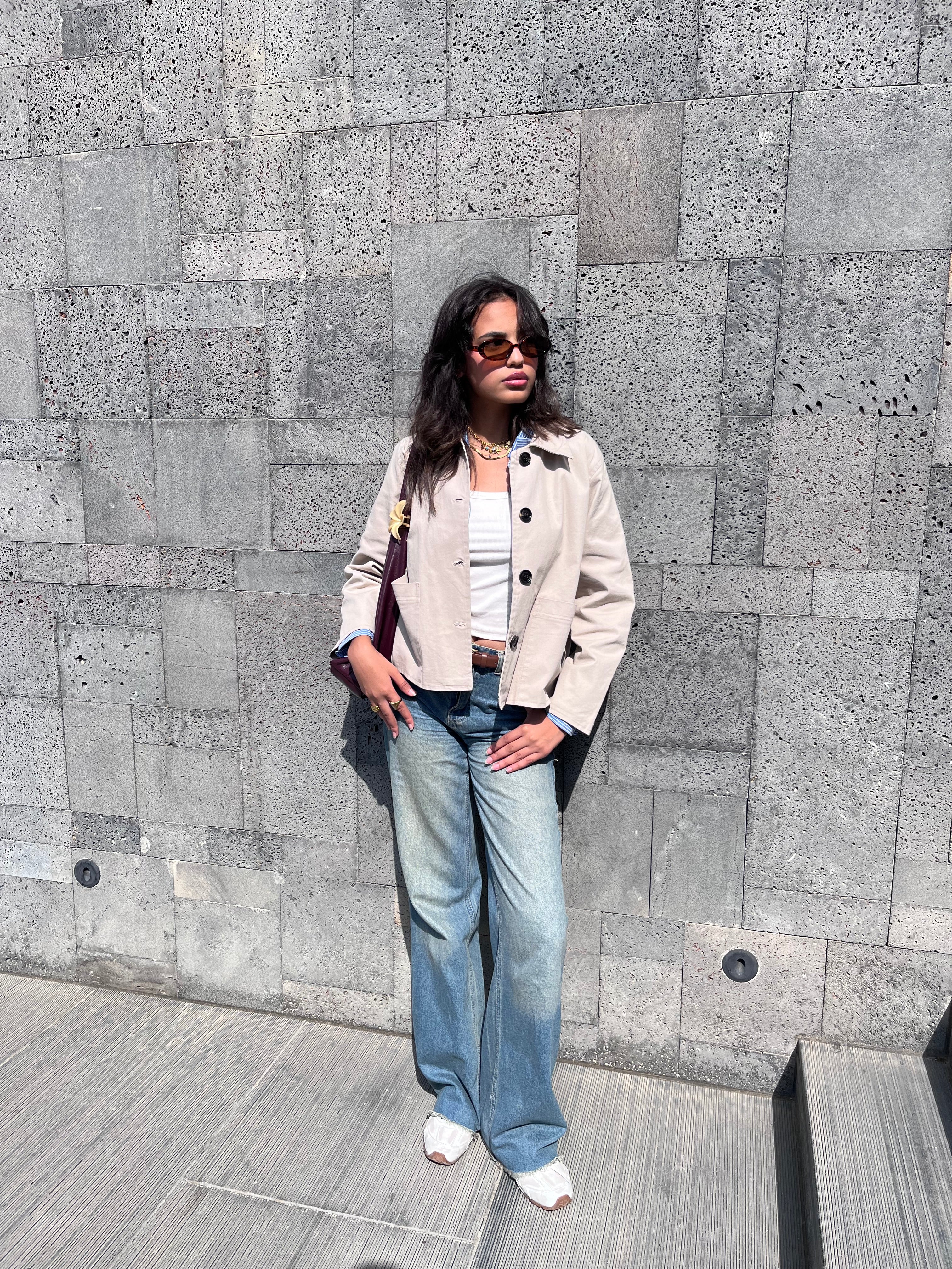 Jacket with Square Pockets