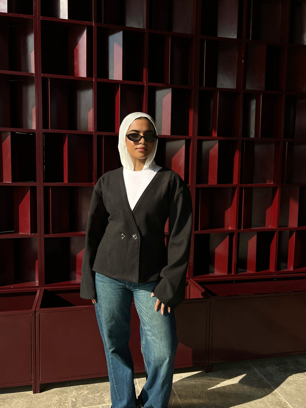 V-Neck Wrap Cardigan Black