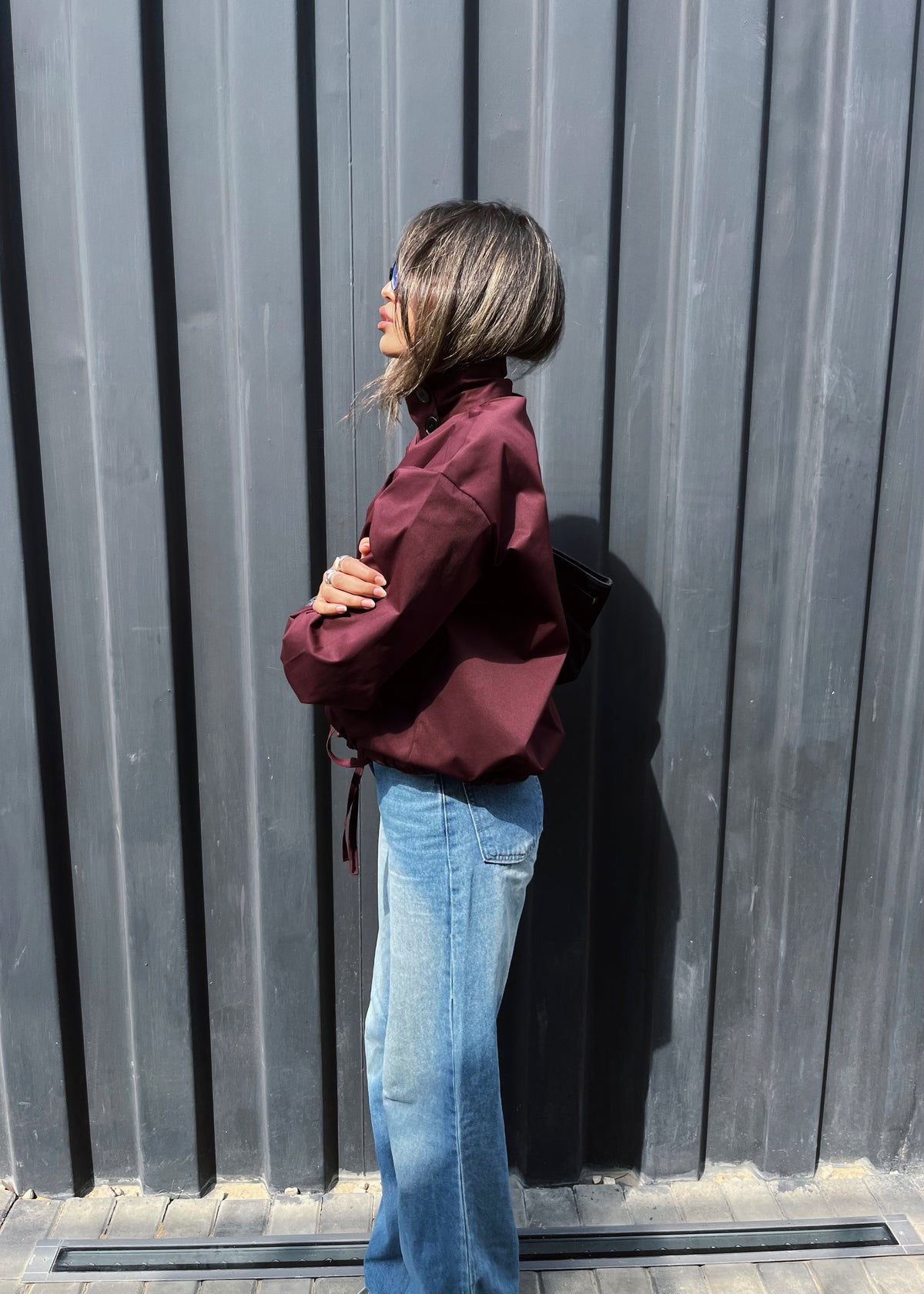 Oversized Drawstring Jacket