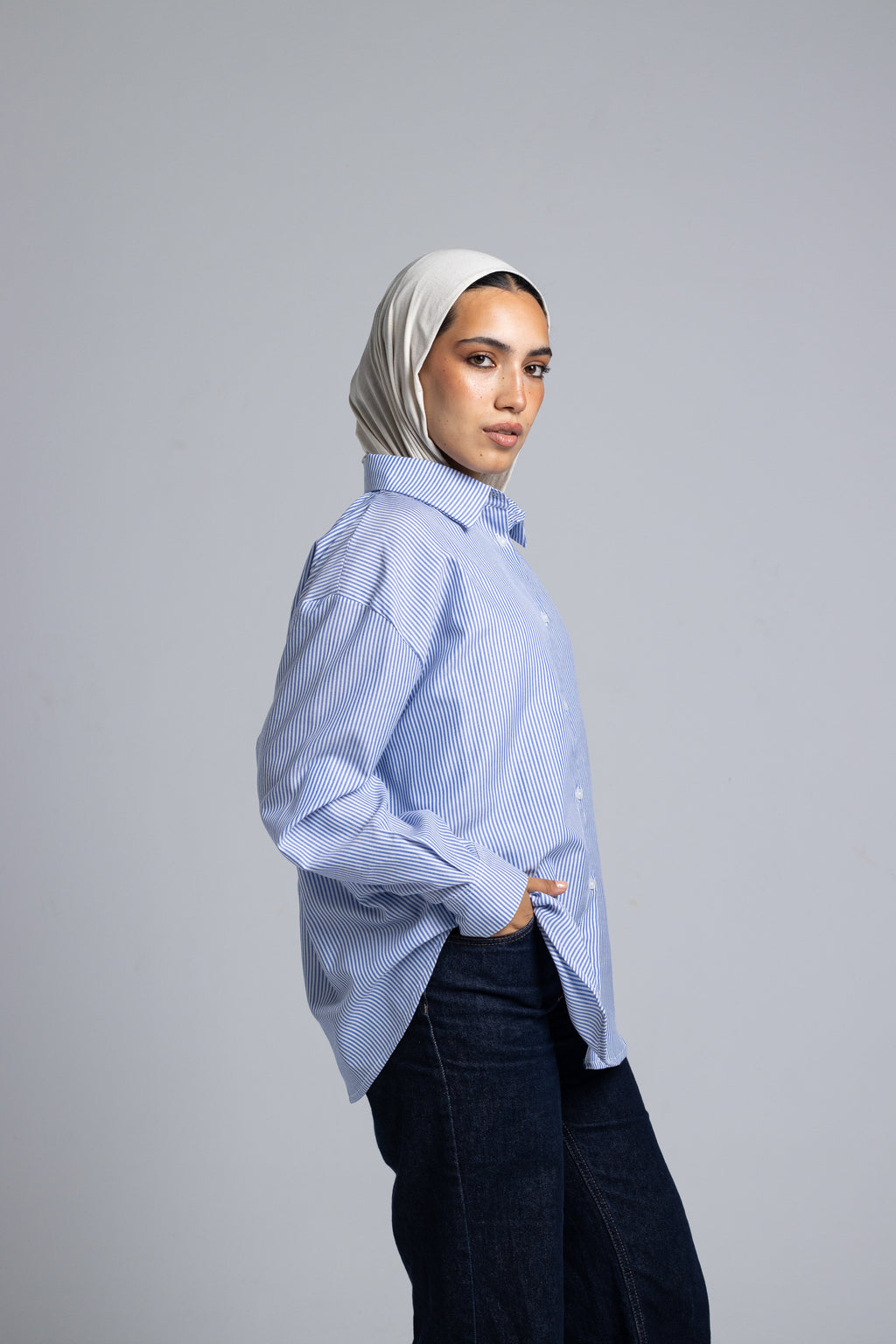 Striped Poplin Shirt