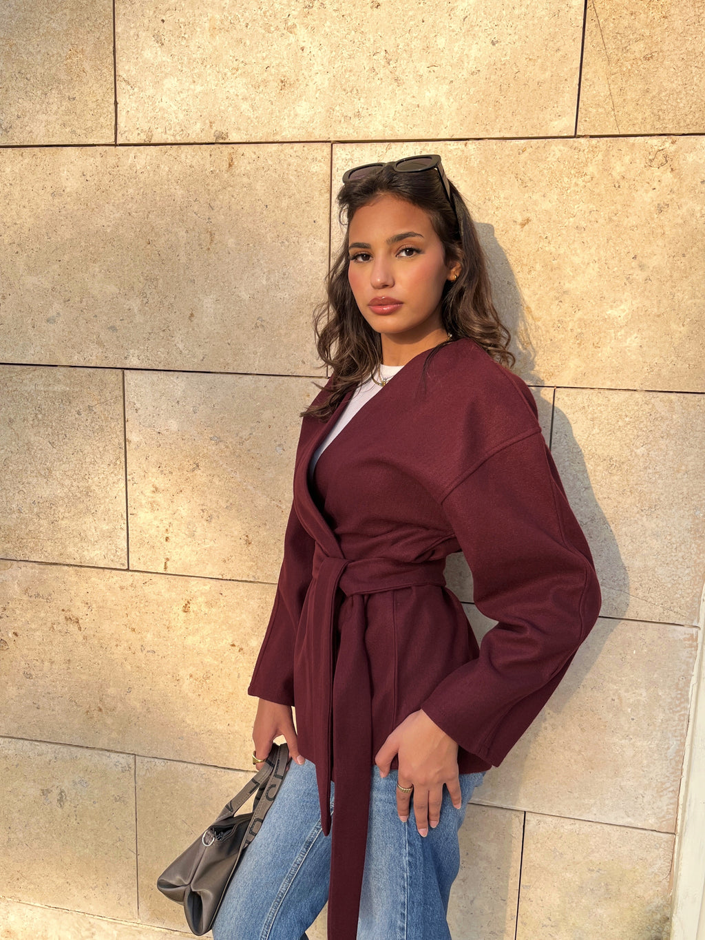 Soft-touch cardigan with belt