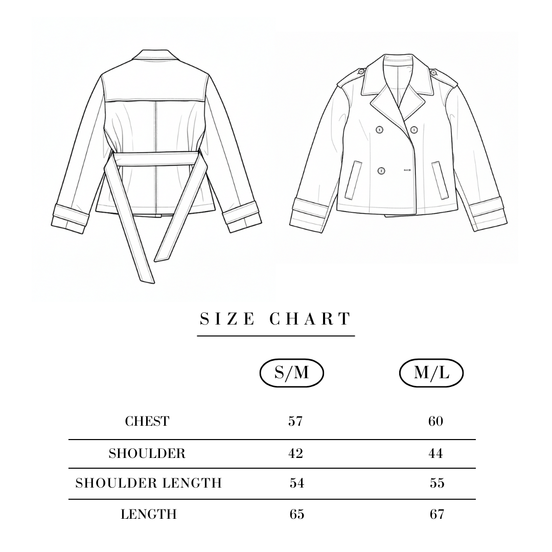 Suede trench coat with belt