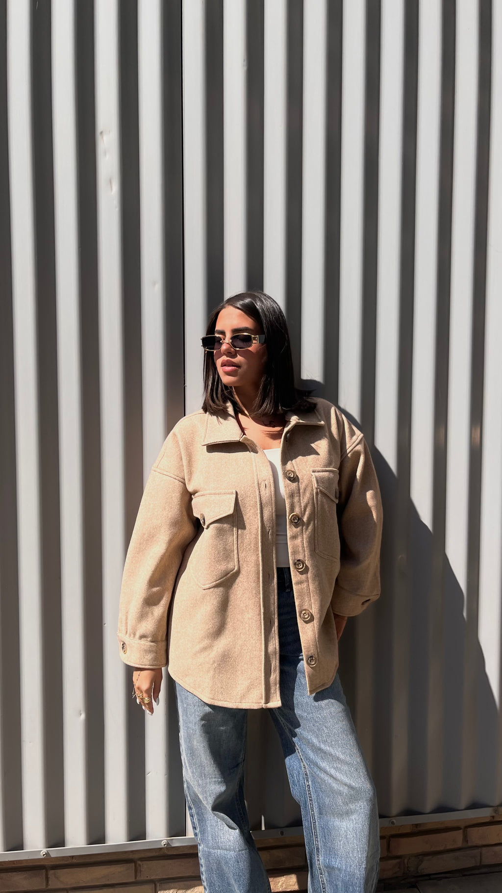 Soft-touch overshirt