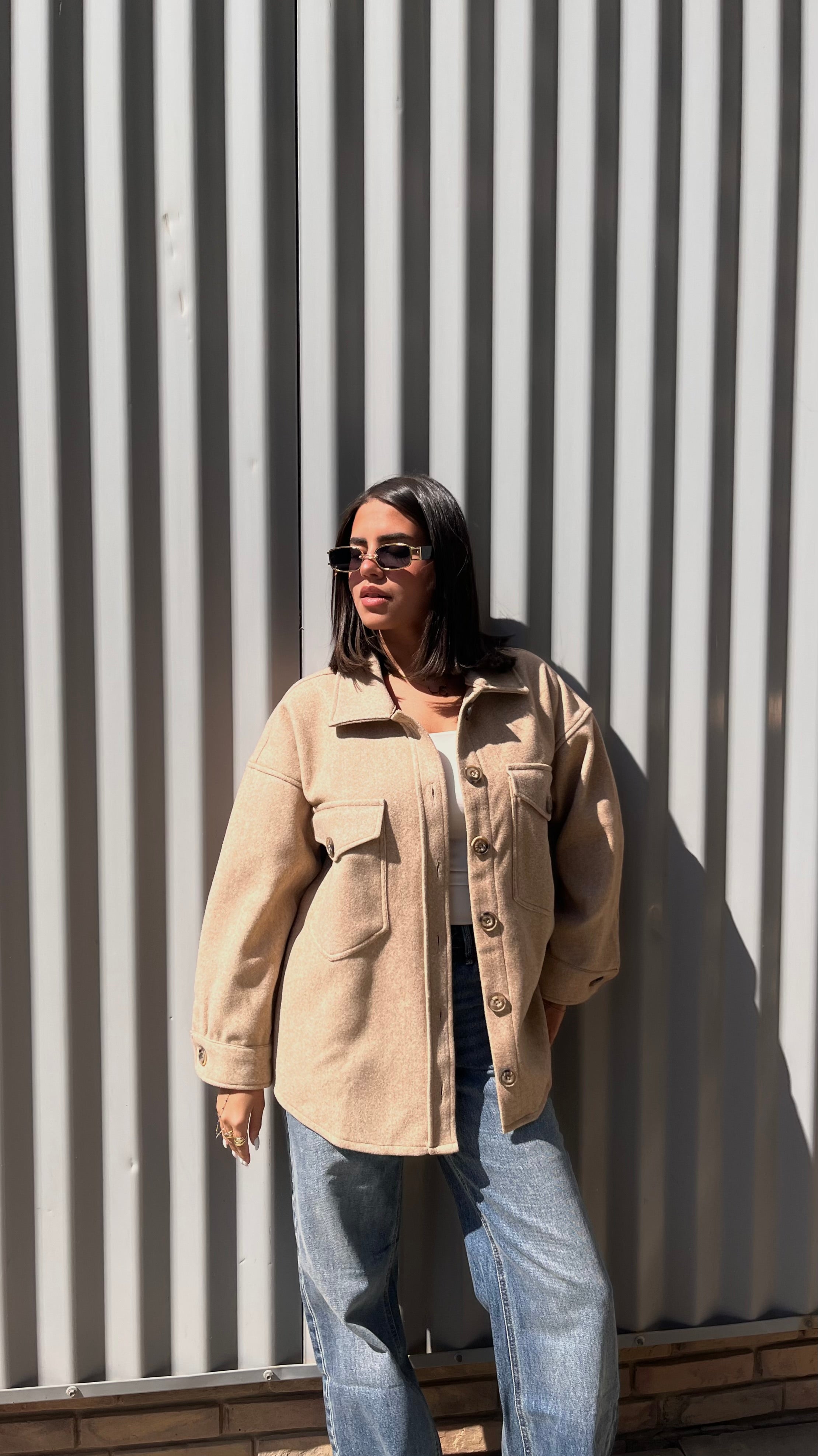 Soft-touch overshirt