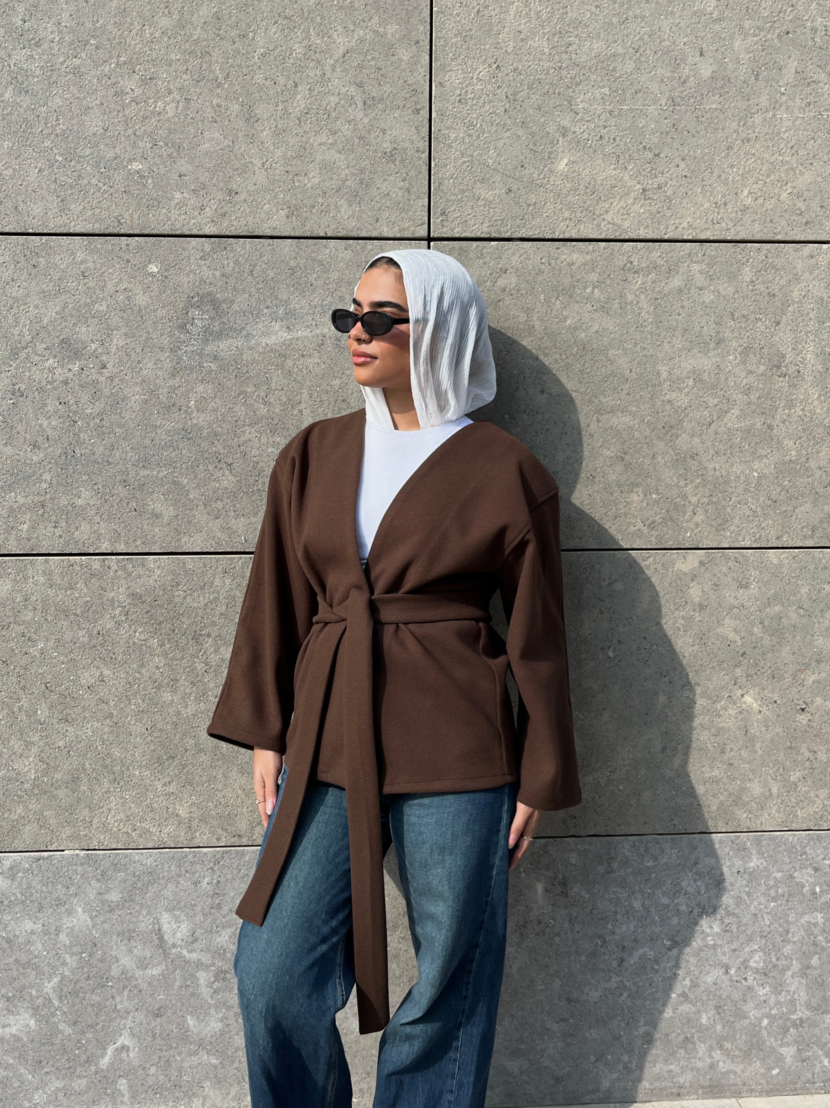 Soft-touch cardigan with belt