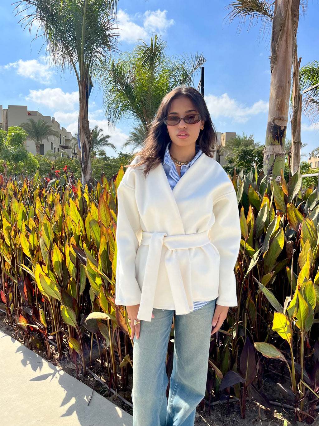 Soft-touch cardigan with belt