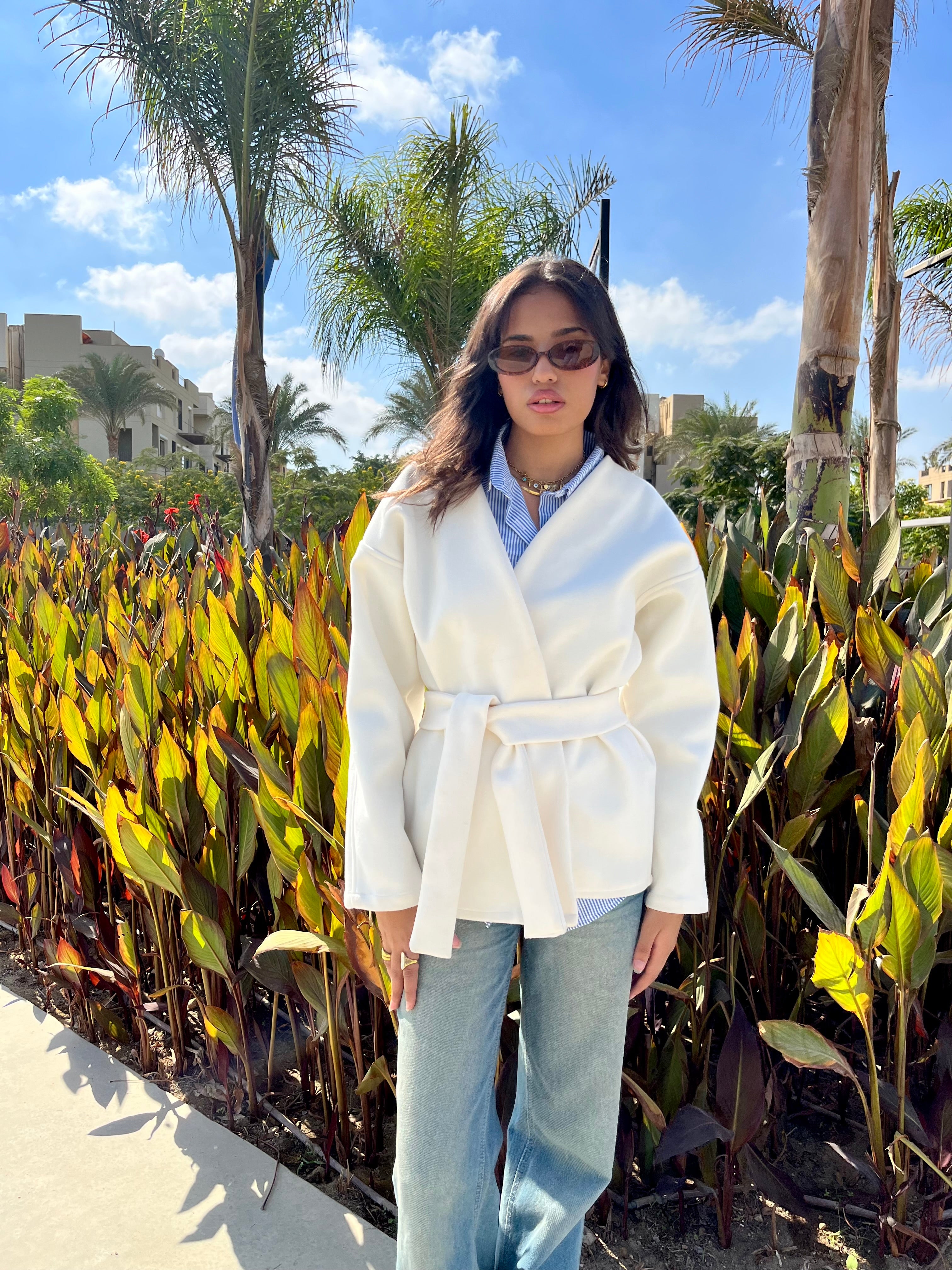 Soft-touch cardigan with belt