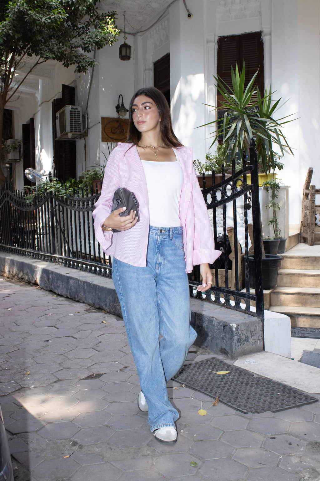 Striped Poplin Shirt