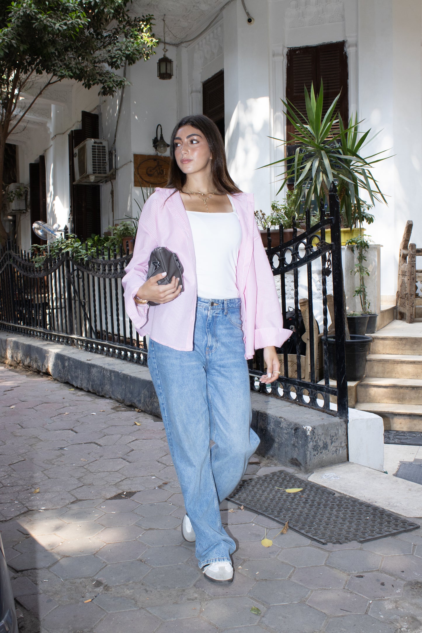 Striped Poplin Shirt