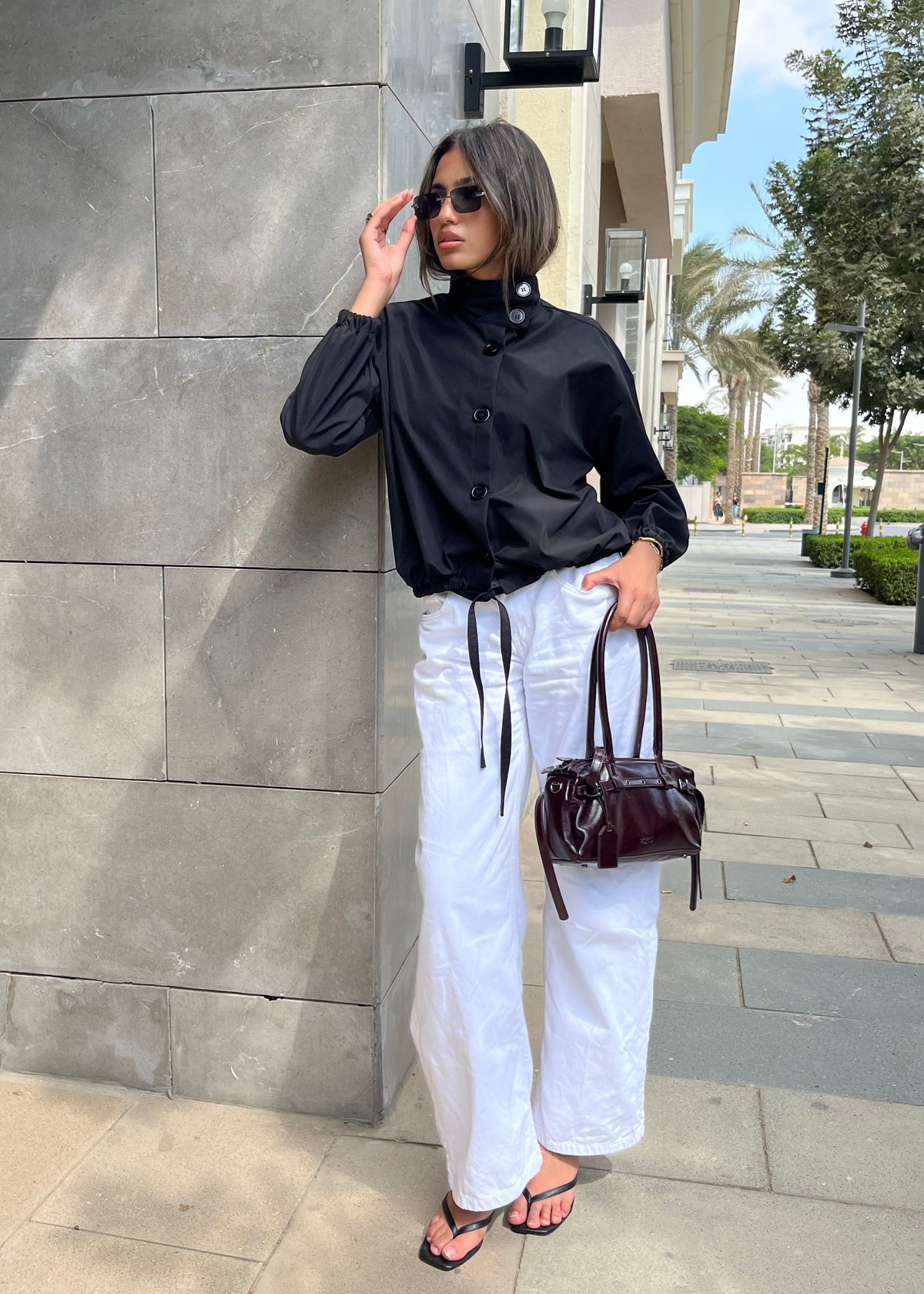 Oversized Drawstring Jacket