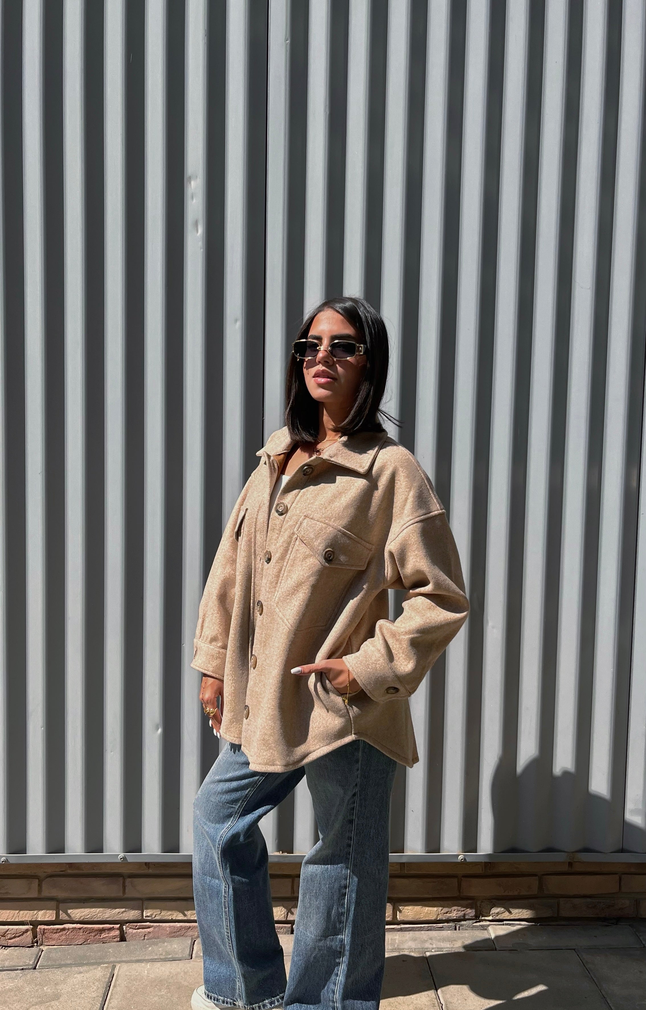 Soft-touch overshirt