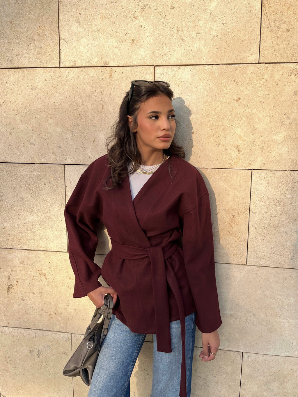 Soft-touch cardigan with belt