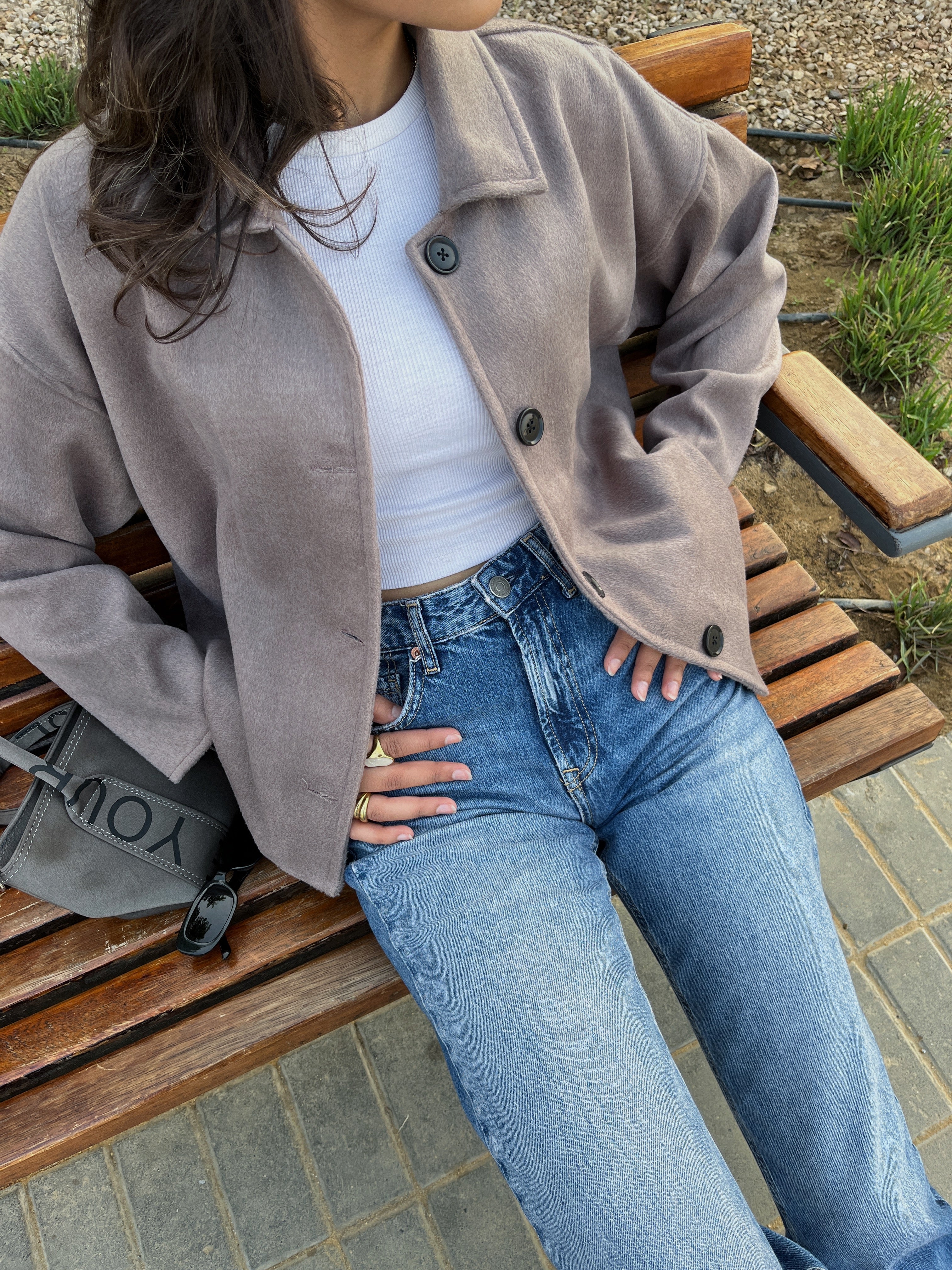 Soft Mohair Short Jacket