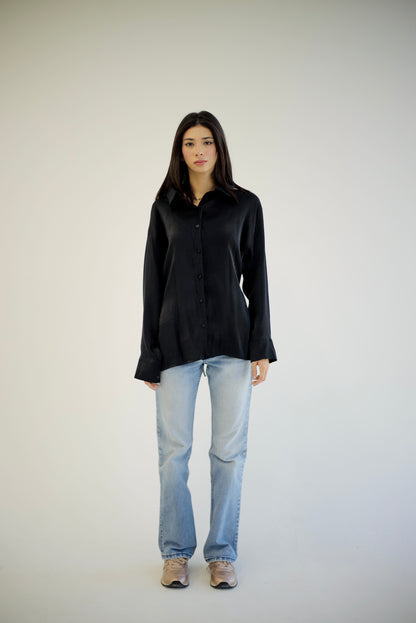 Shimmer Shirt In Black